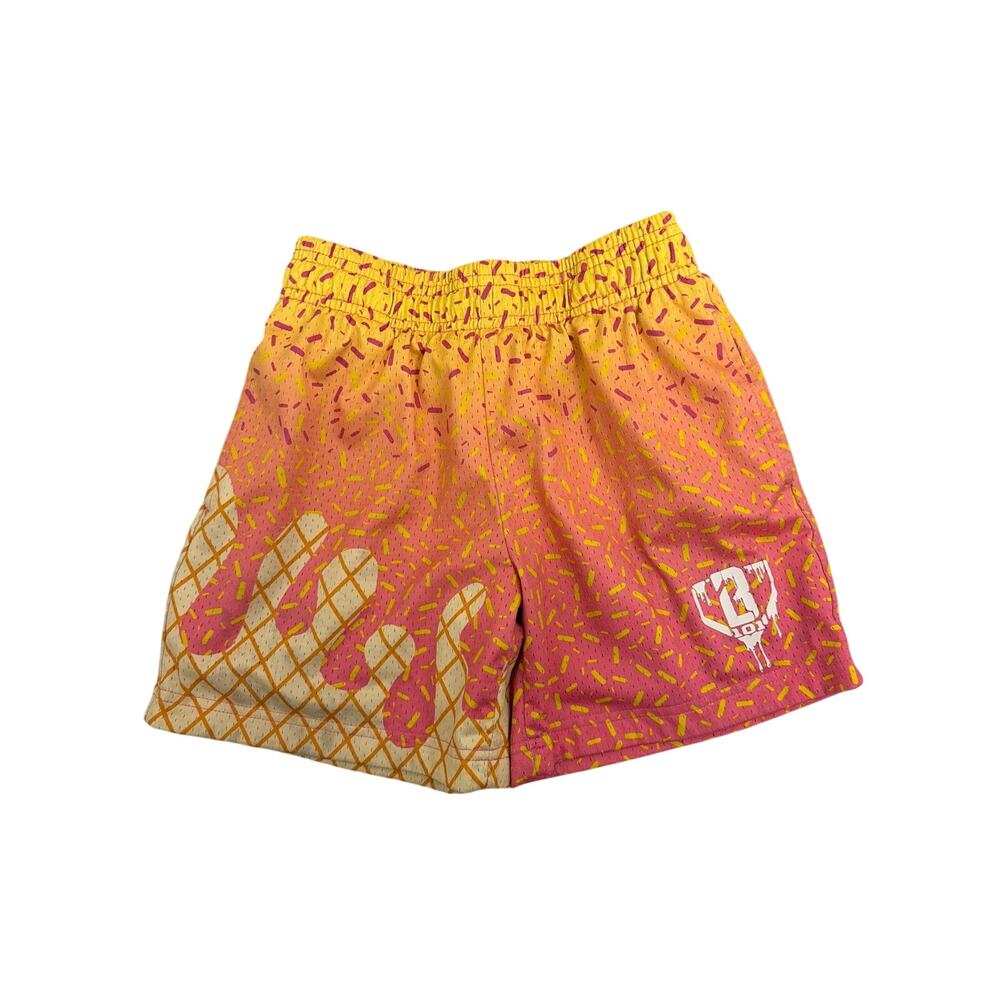 Baseball Lifestyle 101 Ice Cream Small (8) Athletic Shorts Strawberry Banana
